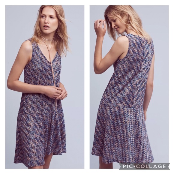 Anthropologie Dresses & Skirts - EUC Anthro Maeve Westwater Chevron Knit Dress